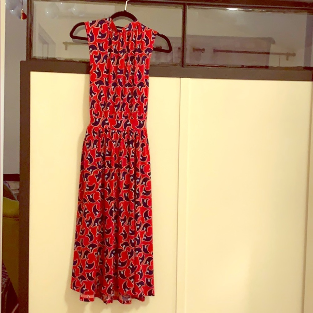 Leota Mindy Shirred Dress in Westport Geo